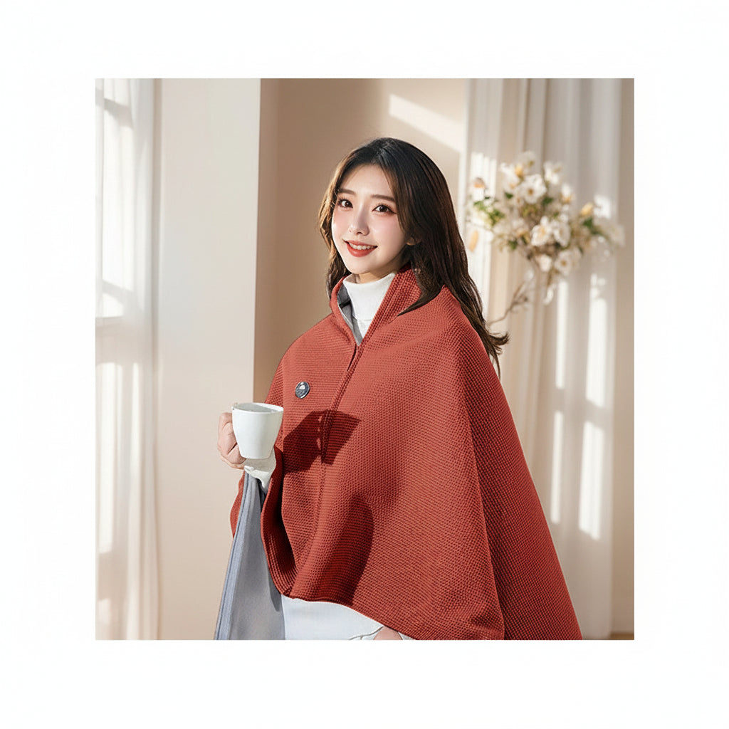 Plaid Chauffant Électrique Portable – Rechargeable & Lavable